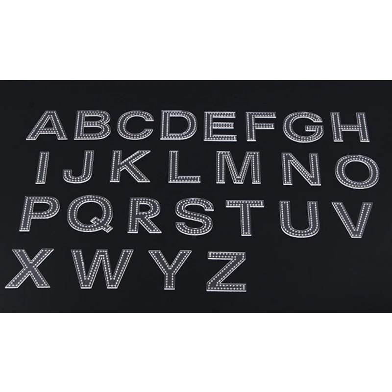 1 Set DIY Leather Craft Leather 26 Letter Pendant Mold Sewing Pattern Acrylic Template