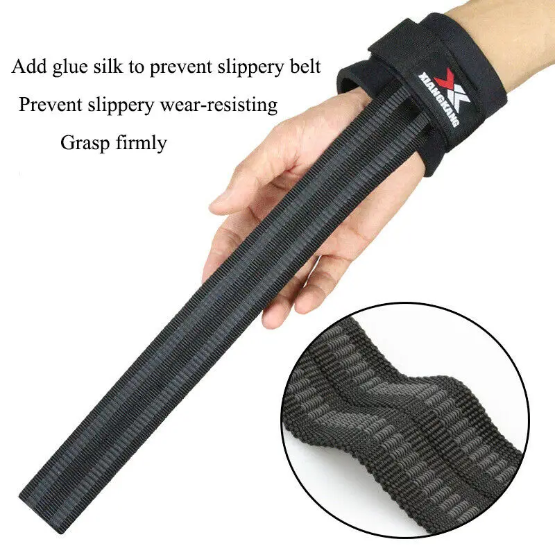 1PC Weight Lifting Straps Glove Fitness Gym Wrap Brace Support Strength Training Sports Body Building Grips Hand Protection