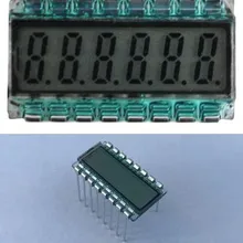 16PIN TN положительный 6-знака после запятой сегмент ЖК-дисплей Панель 3,3 V без Подсветка цифровая трубка Дисплей