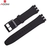 Silicone Strap for Swatch 17mm 19mm 16mm 20mm High Quality soft Rubber Watch belts for Swatch Replacement watch band ► Photo 2/6