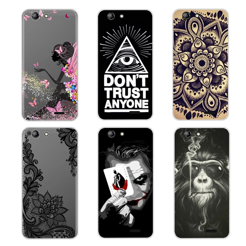

Vertex Impress Lion 3G Case Cover 5.0" Fashion Pattern Clear Soft Silicone Cover Case For vertex impress lion 3G Phone Cases