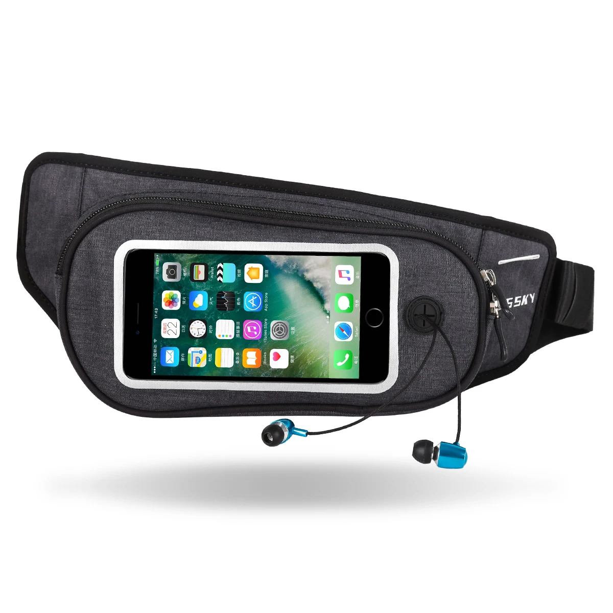 Спортивная поясная сумка HAISSKY, водонепроницаемая, поясная сумка, универсальный поясной чехол для телефона, для iPhone 11 Pro XS Max X XR 8 7 Plus huawei P20 P30
