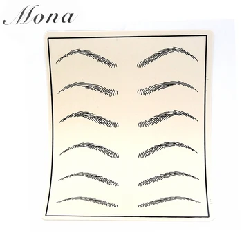 

5pcs Tattoo Accessories Eyebrow Permanent Makeup Tattoo Practice Skins For microblading free shipping