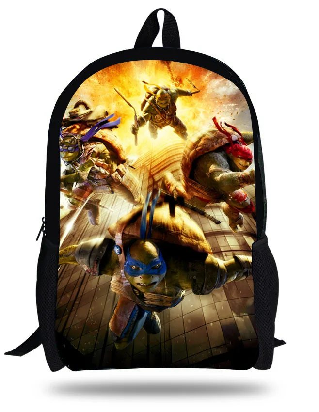 

16-Inch Mochila Infantil Ninja Turtles Backpack For Teenage Boys Hero Children School Bags Kids Backpacks Online For Age 7-13