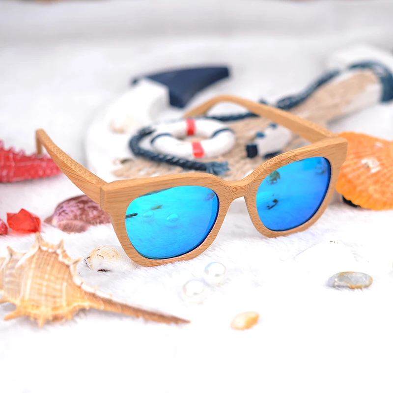Simple Retro Bamboo Wooden Sunglasses For Women And Mens (6)
