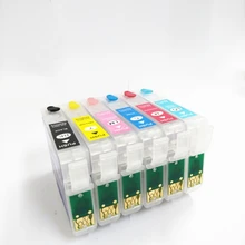 vilaxh T0791 Refillable Ink Cartridge For Epson Stylus Photo PX660 P50 PX650 PX700W PX710W PX720WD PX730WD 1500 1400 1410 vilaxh T0791 Refillable Ink Cartridge For Epson Stylus Photo PX660 P50 PX650 PX700W PX710W PX720WD PX730WD 1500 1400 1410