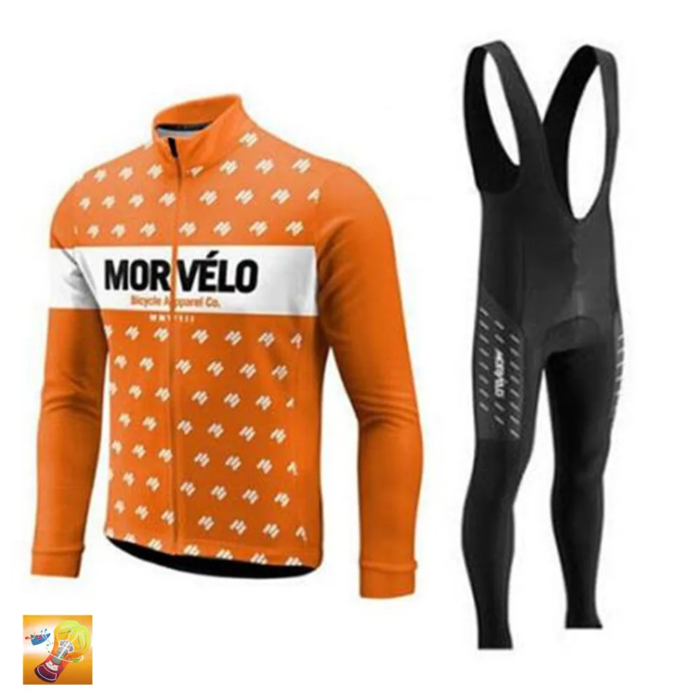 Picture Color Оранжевая команда MMORVELO Велоспорт Топы 12D велосипед брюки костюм Ropa Ciclismo мужчины Pro осень весна кофта для велоспорта Culotte одежда - Цвет: Picture Color