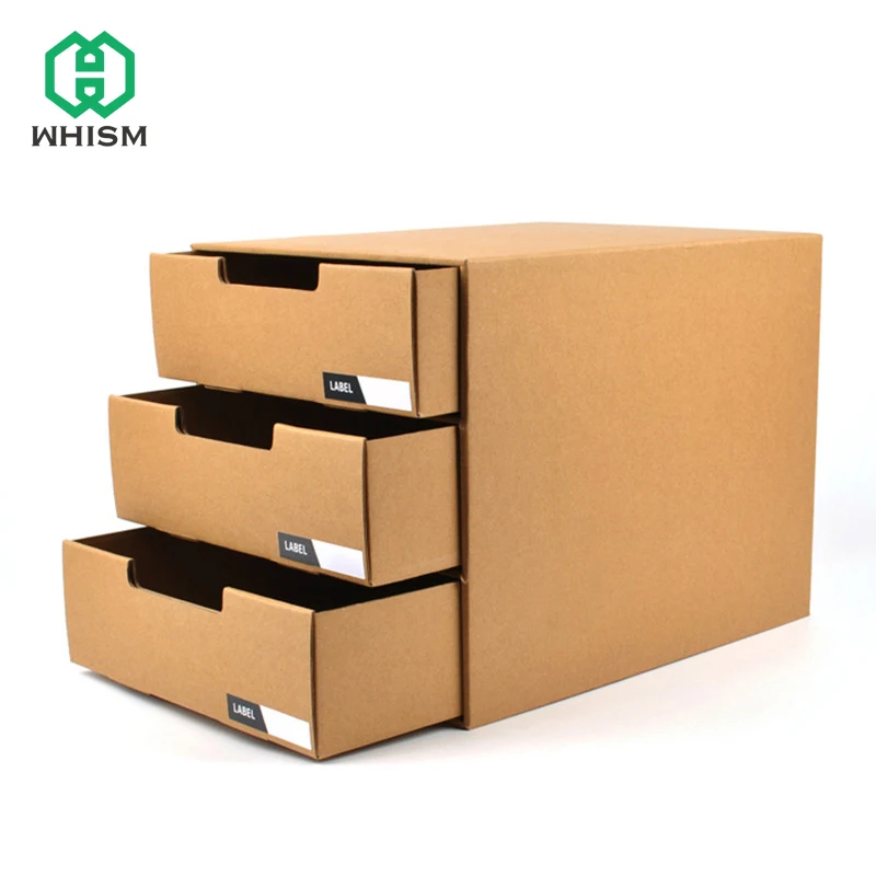 Whism Label Sundries Storage Box Paper Drawer Office Study Desktop