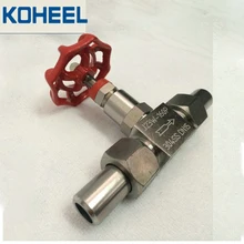 Ручной из нержавеющей стали игольчатый клапан сварочный Внешний резьбовой шаровой клапан Precision Butt сварочная игла клапан