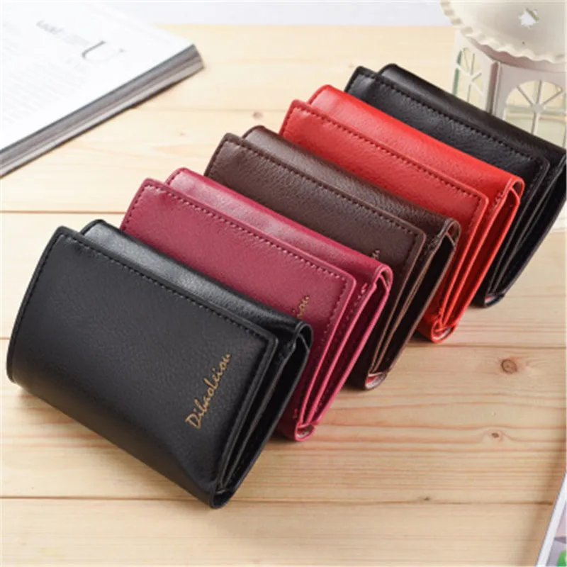 

New tri-fold wallet Korean version of the multi-function men's wallet ladies wallet Korean version of the couple ticket holder