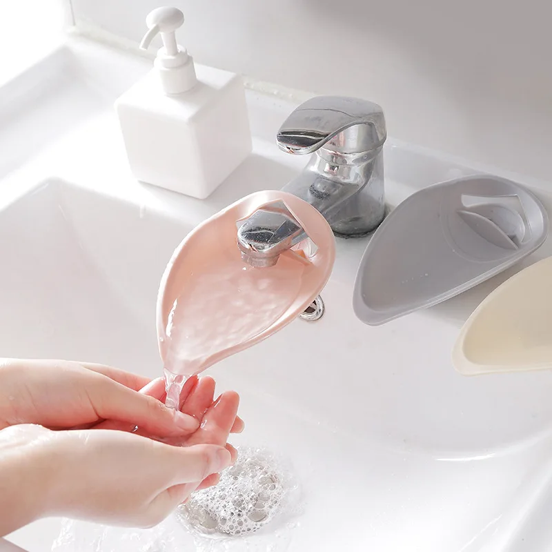 Bathroom Kitchen Sink Faucet Chute for Children Kids Extender Water Washing 