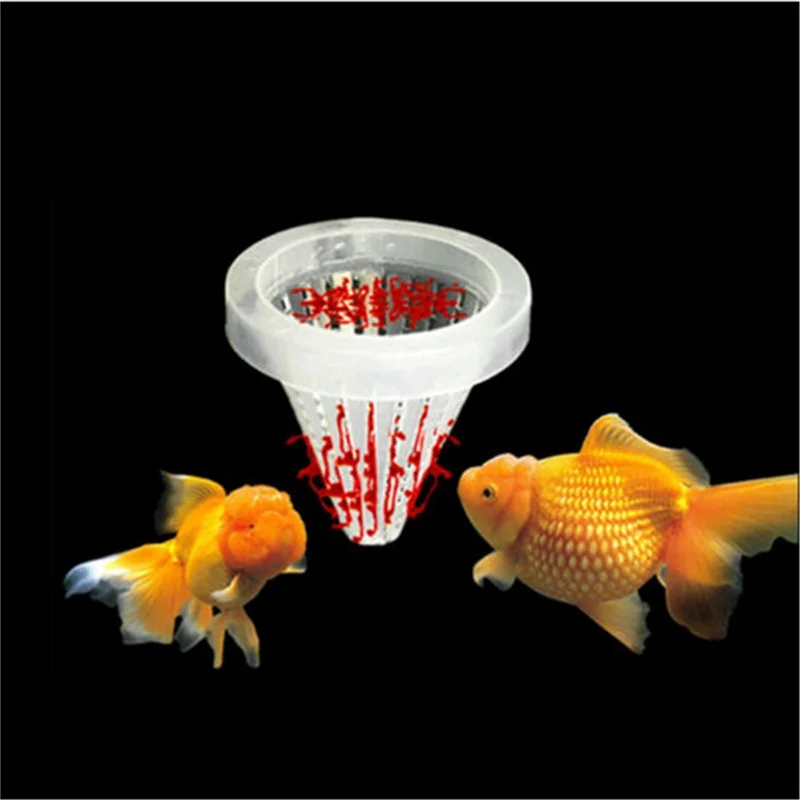 Aquarium Fish Feeder Worm Bug Feeding Cup Fish Tank Blood Worm Funnel