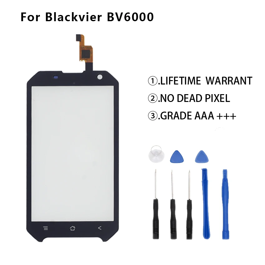 

For Blackview BV6000 BV 6000 Lens Sensor Touch Screen Digitizer Panel Adhesive Screen Protector Free Tools