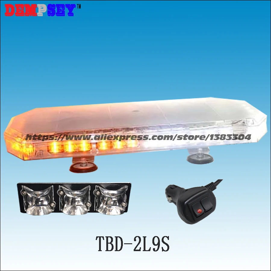 Barra de Luzes de Aviso de Emergência Barras de Luz Barra de Luz Mini Amber Branco Dc12v-24v Levou Caminhão Resgate Strobe Flashing Aviso Tbd-2l9s Led –