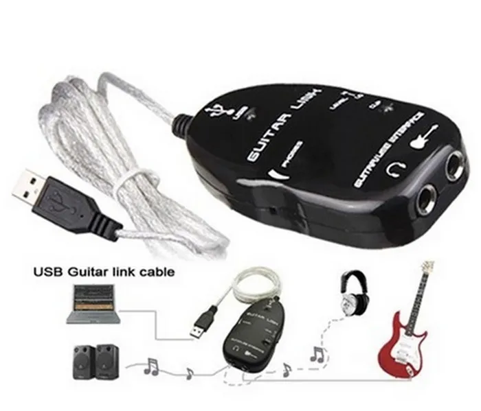 Mini USB Interface Guitar Link Cable to PC/MAC/Speaker
