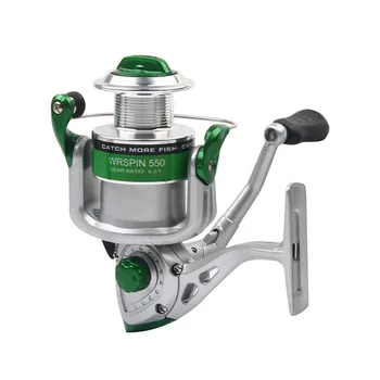 

Triclicks Sea Spinning Fishing Reel 5.3:1 Metal Spool Folding Arm Saltwater Fishing Reel