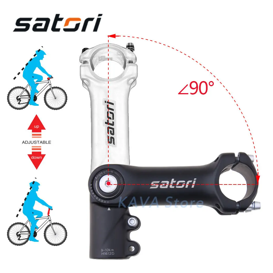  SATORI UP2 Adjustable Increase height Bicycle Stem Riser 31.8mm Mountain Bike Stem Aluminum Alloy B