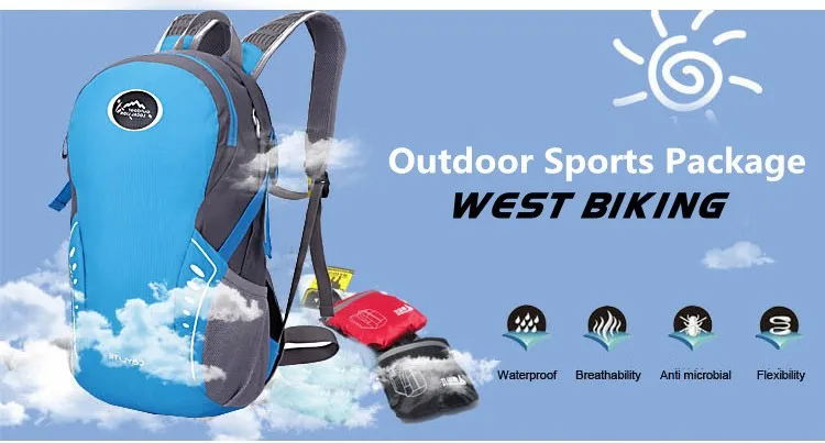 Best LOCAL LION Moutain Backpack Bike Packsack Road Cycling Bag Travel Running Sport Cycling Backpack+2L Water Bag 20