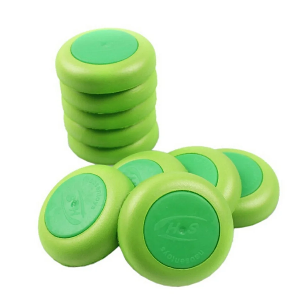 10 قطعة/المجموعة الأخضر أقراص أقراص لعبة رصاصة بندقية دوامة براكسيس الطائر للخارجية اللعبة