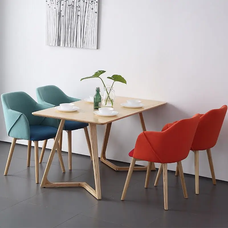 U-BEST Nordic style Home Furniture Dining Set wood dining table,modern simple solid wood dining table and chairs