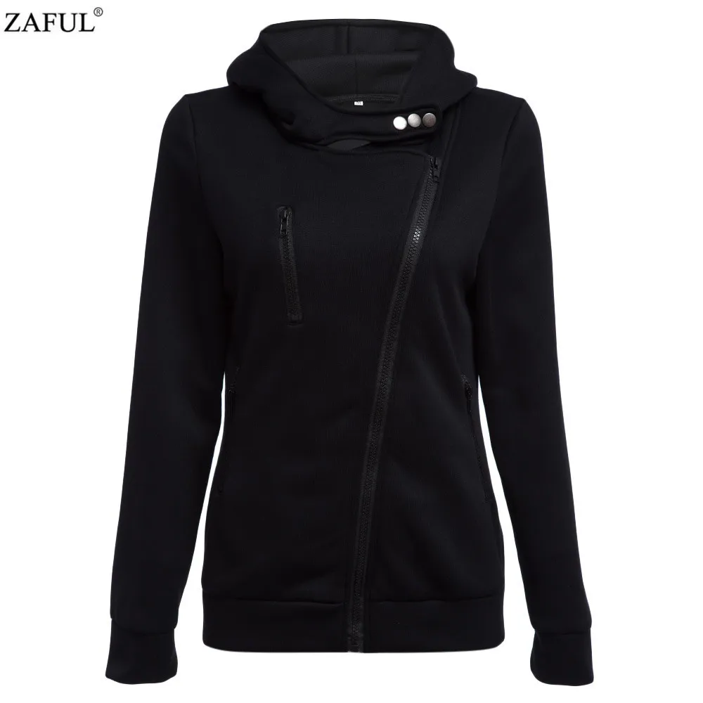 ZAFUL 4 color 2016 New Autumn&winter Women Cotton Hoodies V-Neck Long Sleeve Hoodies With Cat Warm cardigans Female Sweatshirts (3)