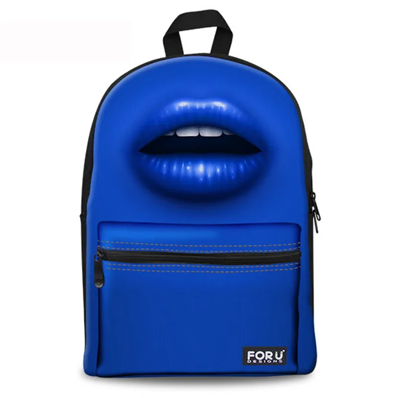 Elviswords Мода Мультфильм Для женщин Mochila Escolar softback холст интерьер слот карман рюкзак