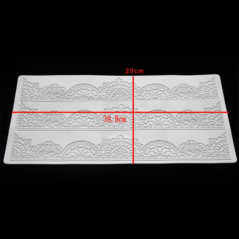 JX-LCLYL Flower Lace Mat Fondant Mold Wedding Cake Decorating Sugarcraft DIY Icing Mould