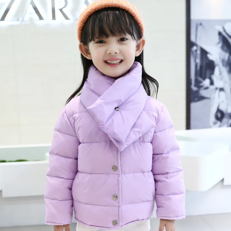High quality 2016 Fashion Children s Winter Slim Section Thick Down Clothes Down Jacket Kids Duck
