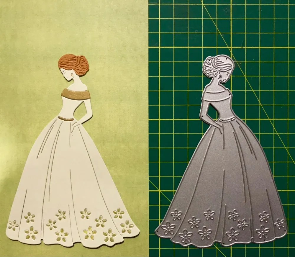 

Beautiful Woman Metal Cutting Dies For DIY Scrapbooking Photo Album Embossing Folder Decorative Crafts Different Forms Stamps