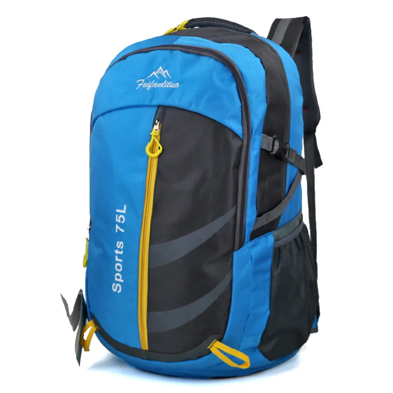 Hot Sale 75L Large Sport Bag Outdoor Mountaineering Bags Water Nylon