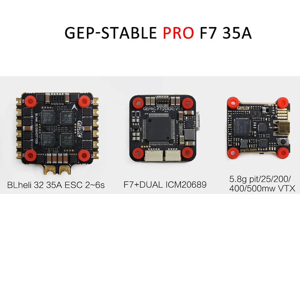 GEPRC стабильный Pro F7 DUAL BL 35A Flytower/стабильный Контроллер полета V2 F4+ 35A/30A ESC+ 5,8G 500mW VTX для гоночного дрона FPV