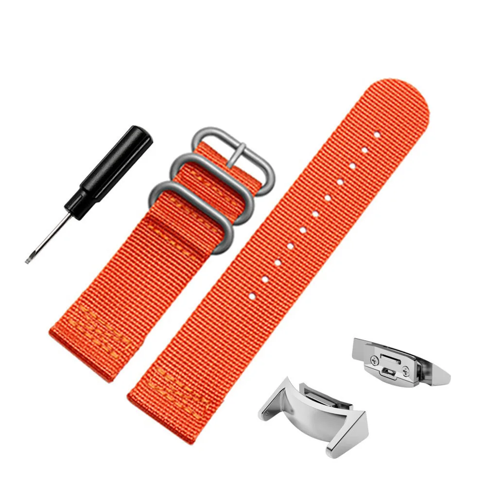 WatchBands Luxury Nylon Replacement Sports Watch Band Strap + Adapters
