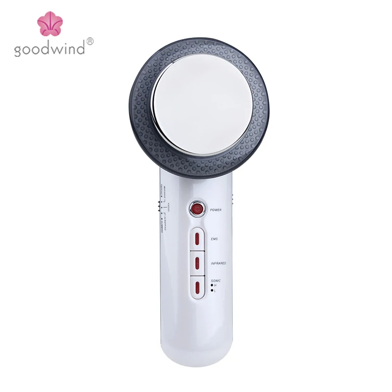 Goodwind CM-4 Body Skin Massager Device Beauty Health Care Ultrasonic Slimming EMS Tens Electrode Pads Infrared Anti Cellulite