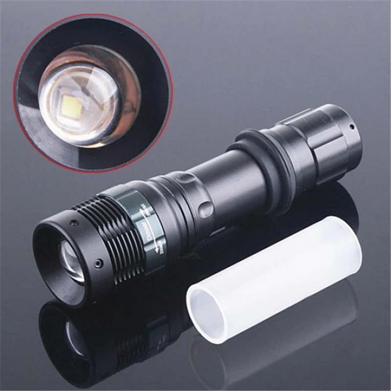 

ASNKASNE 1000 Lumens LED Flashlight Zoomable Lantern Camping Light Tactical Torch Lamp Hunting Spotlight