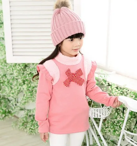 Winter Girls Sweatshirt Thick Cashmere Is Not Inverted Kids Hoodies Base Shirt Butterfly Knot High Necked Pull Reine Des Neiges In Hoodies Sweatshirts Winter Girls Sweatshirt Thick Cashmere Is Not Inverted Kids Hoodies Base Shirt Butterfly Knot High Necked Pull Reine Des Neiges In Hoodies Sweatshirts