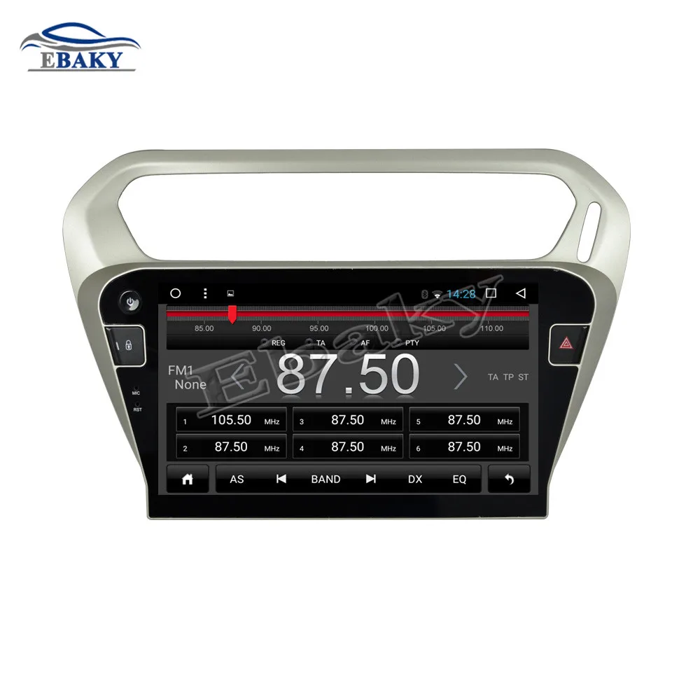 Flash Deal NaviTopia 9inch 1GB/2GB RAM Quad Core/Octa Core Android 7.1/8.1 Car DVD Radio for Citroen C-Elysee 2014- with GPS/wifi 5