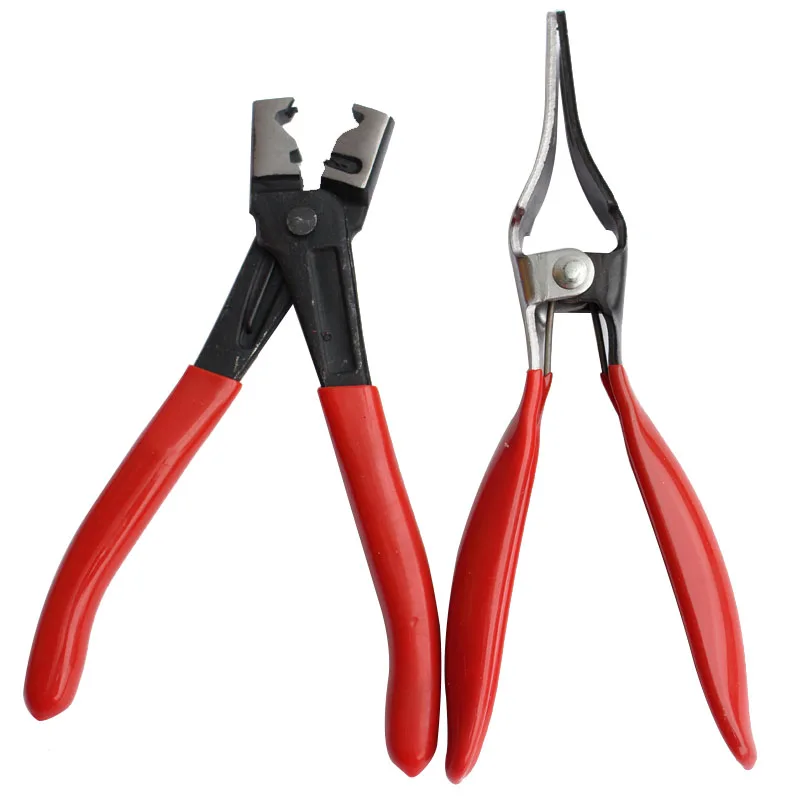 2pcs Auto/Car Repairs Hand Tools Bent Nose Hose Clamp Pliers Cable Type