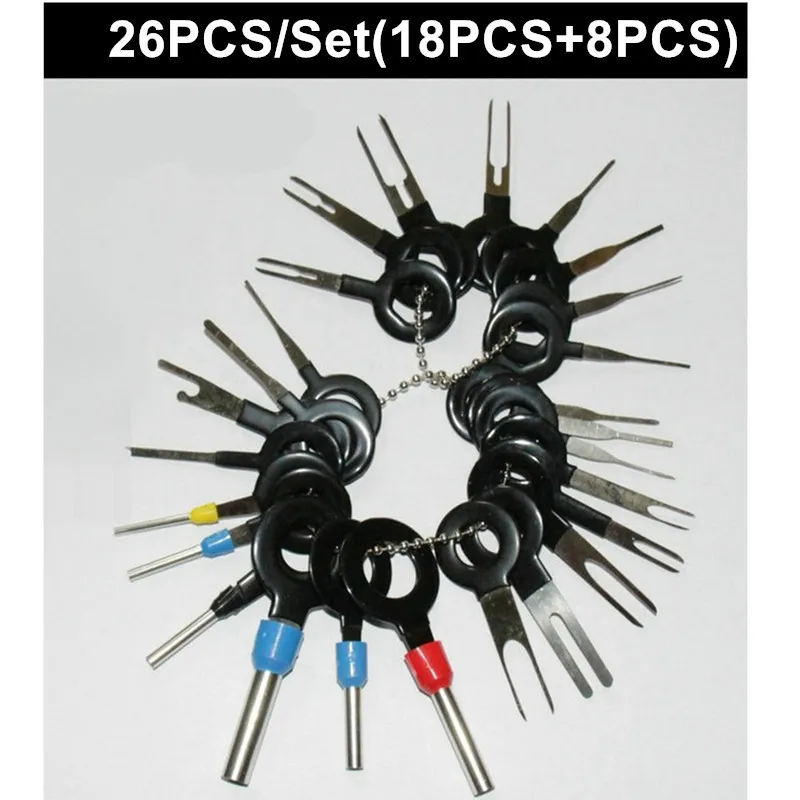 36 шт. инструмент для удаления проводов обжимной разъем авто провода съемник терминал ремонт профессиональные инструменты Pin экстрактор для удаления