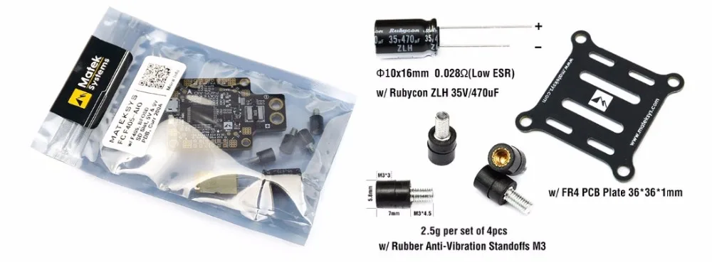 Mateksys игровые джойстики F405-AIO F405-CTR BetaFlight OSD DSHOT STM32F405RGT6 PDB 5В/2A MicroSD Blackbox 184A ток Сенсор