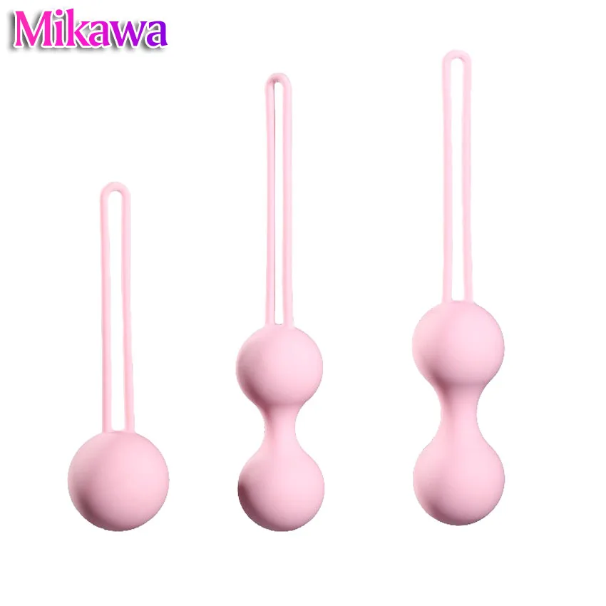 Силиконовая вагина Ben Wa pelotas apriete тренажер Кегеля vibrador bolas vaginales entrenador Juguetes sexuales для