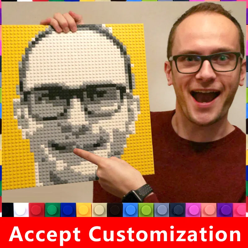 

Pixel Art Bricks Fashion Building Blocks DIY Home Decor Compatible With Major Brand