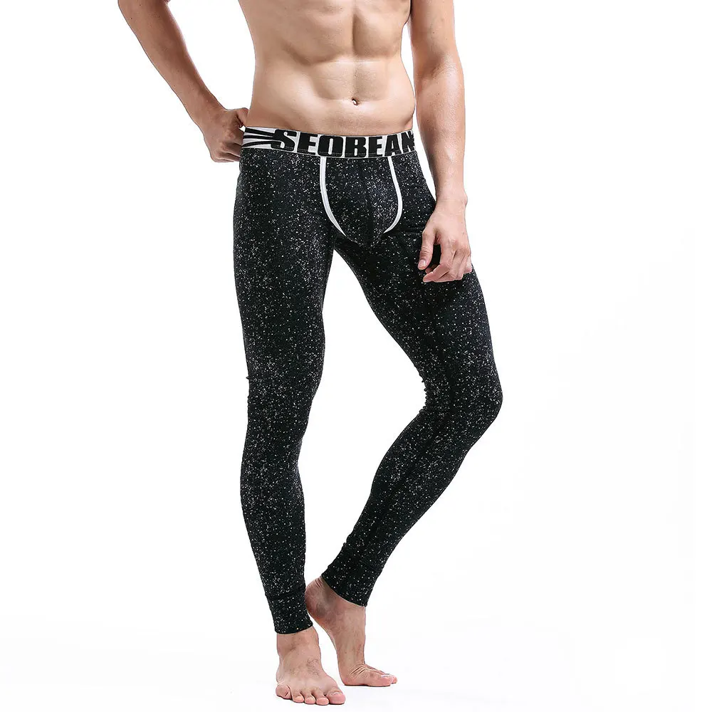 Men Winter Clothes Long John Thermal Underwear Sexy Man Sleepwear Pants