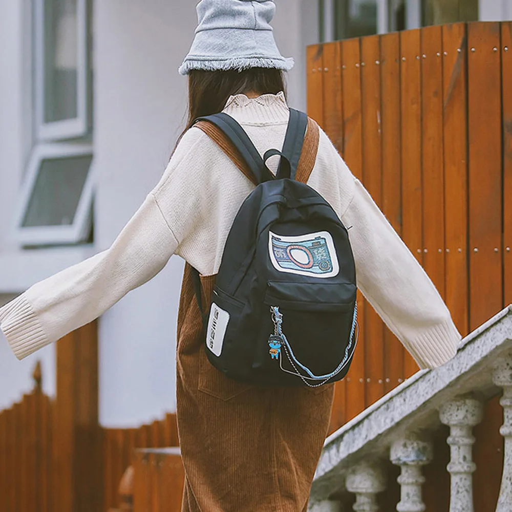 2018 MENGHUO diseño de marca insignia mochila bolsa de moda bolsa de la escuela para chicas mujer cadena mochila dama bolsa de hombro Mochilas 2018 MENGHUO diseño de marca insignia mochila bolsa de moda bolsa de la escuela para chicas mujer cadena mochila dama bolsa de hombro Mochilas