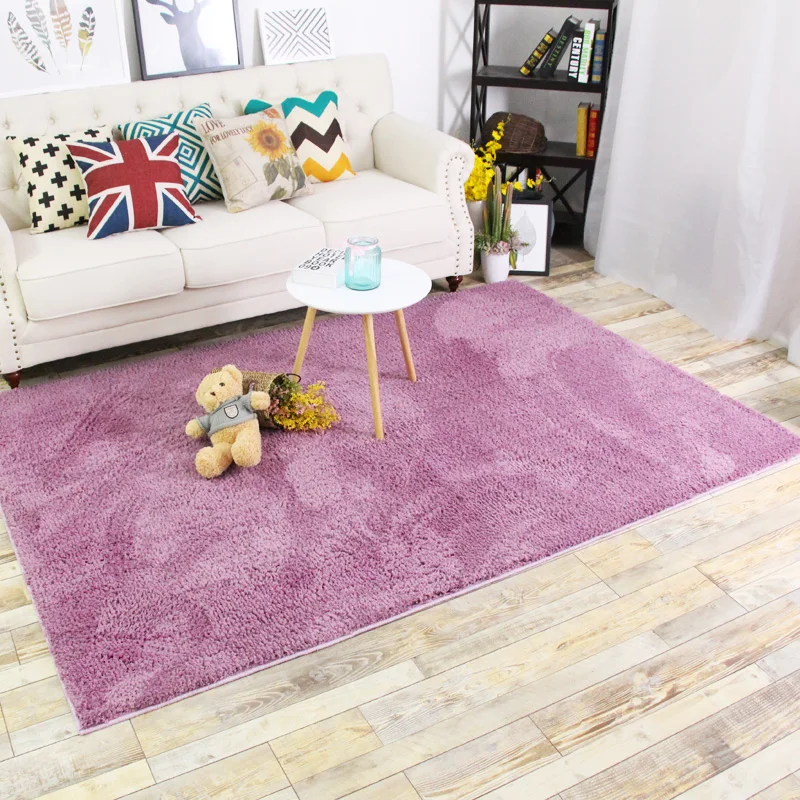 High quality Fashional Korea and Japan style pure color long wool Floor