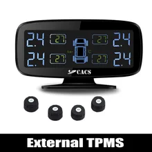 Wireless Tire Pressure Monitoring System TPMS for Car with Externall Sensors / High Pressure High Temperature Fast leakage Alarm