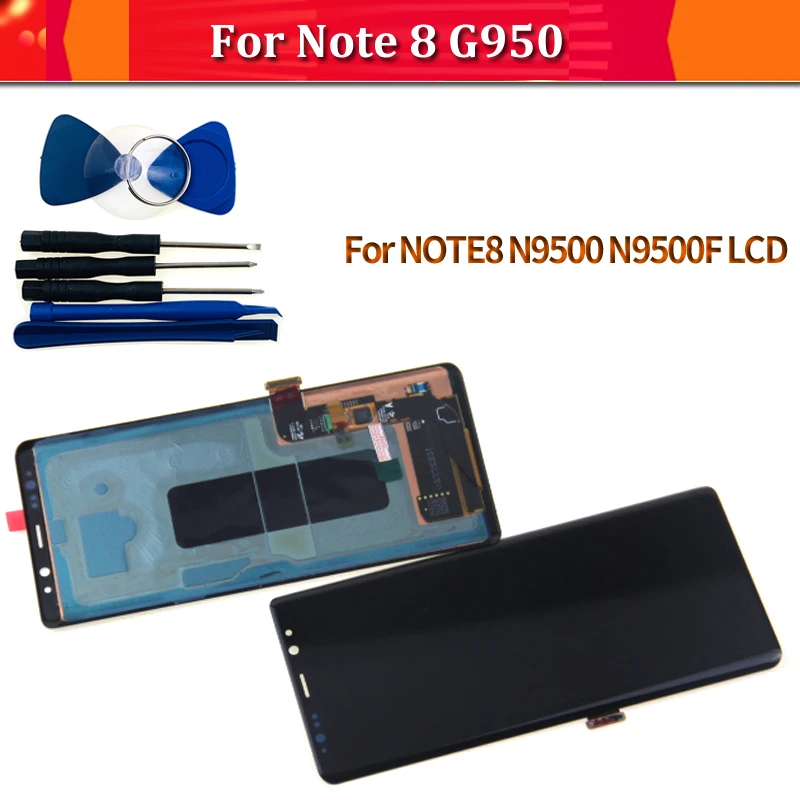 Для samsung для Galaxy Note 8 ЖК дисплей с сенсорным экраном N9500 note8 N950F N950N экран Бесплатная