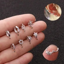 Feelgood Новое поступление 1 шт небольшие серьги-кольца Cz серьги, Надеваемые На ушной хрящ пупка, Rook ювелирные изделия пирсинг уха