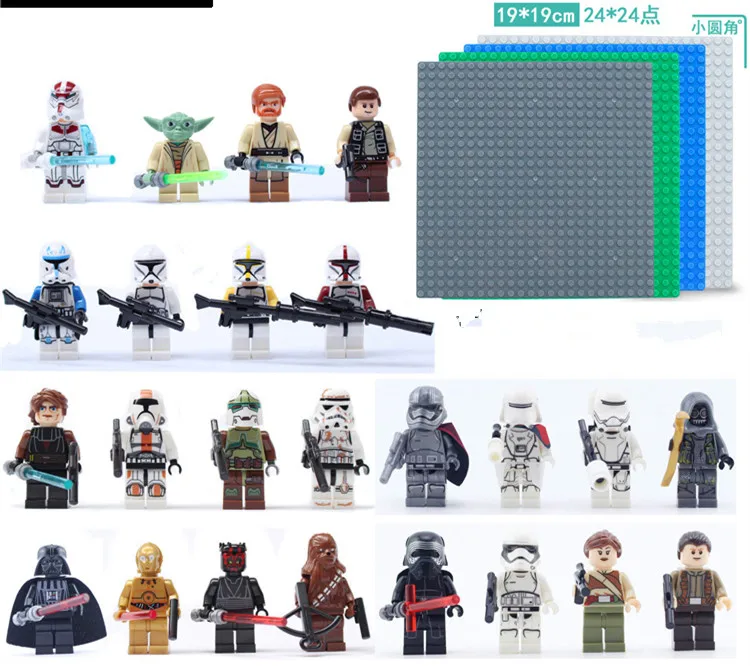 

Single Sale Clone Trooper Yoda Dewback jabba Rancor Luke Obi Wan Kenobi Figure Star Wars Building Blocks laingly Bricks Toys