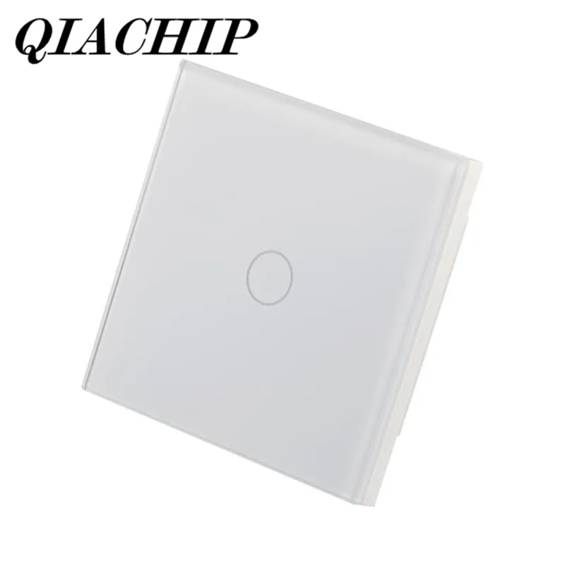 

QIACHIP WiFi Touch switch Smart Sensor AC 100-250V UK Plug 1CH Light Wall Switch Waterproof Touch Panel w/APP Control Voice DS30
