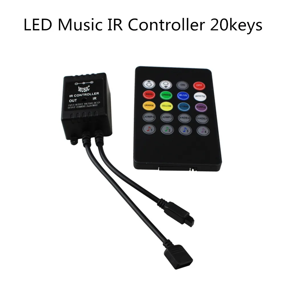 Led Music Ir Controller Dc12v24v Sound Activated Control With 20/18